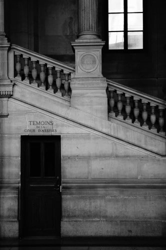 Entrée des témoins à la Cour d’assises - Palais de Justice de PARIS © Cabinet MCE - Marie Camille ECK, Avocat au Barreau de PARIS