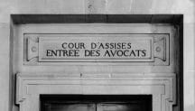 Palais de Justice de Paris Cour d'assises entrée des Avocats